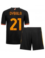 AS Roma Paulo Dybala #21 Alternativní dres pro děti 2023-24 Krátký Rukáv (+ trenýrky)